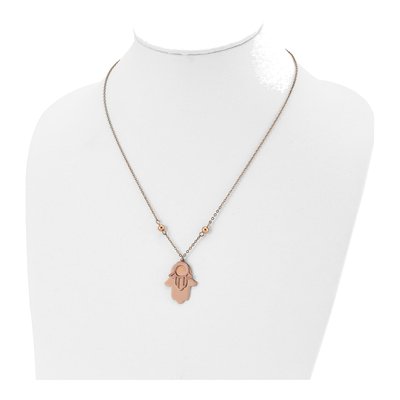 Stainless Steel Hamsa Necklace – view 4