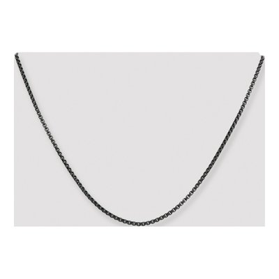 Stainless Steel 2.5mm Blue Grey IP Box Chain – view 5