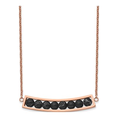 Stainless Steel IP Bar Necklace