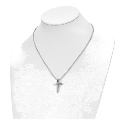 Stainless Steel Cross Pendant Necklace – view 6