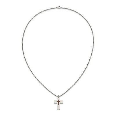Stainless Steel Cross Ash Holder Necklace – view 6