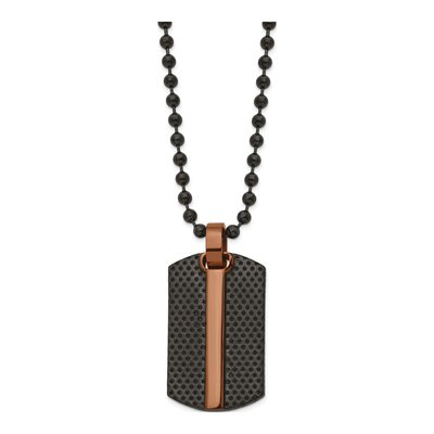 Stainless Steel Dog Tag Pendant Necklace