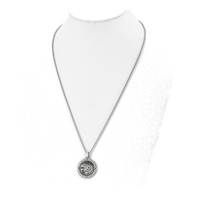 Stainless Steel CZ Chimera Box Necklace – view 3