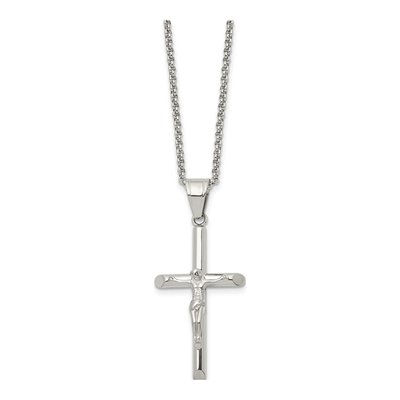 Stainless Steel Crucifix Pendant Necklace – view 4