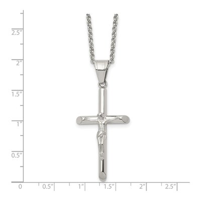 Stainless Steel Crucifix Pendant Necklace – view 5