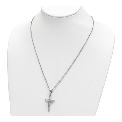 Stainless Steel Crucifix Pendant Necklace – view 6
