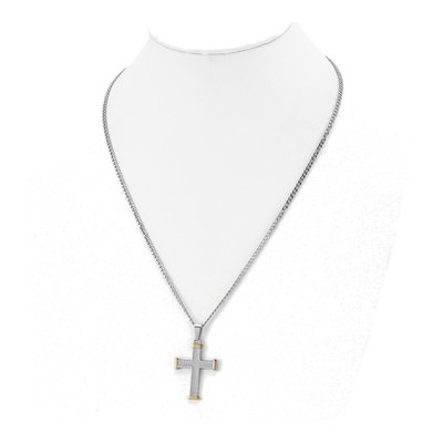 Stainless Steel Cross Necklace – view 3