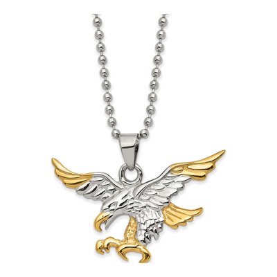 Stainless Steel Eagle Pendant Necklace