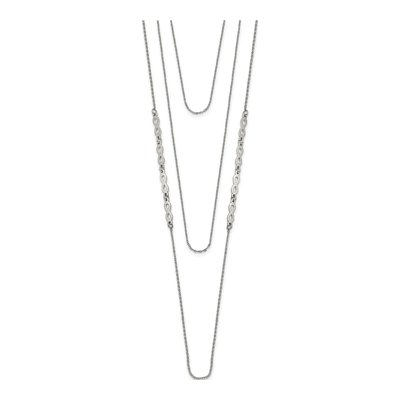 Stainless Steel 3-Strand Infinity Necklace – view 3