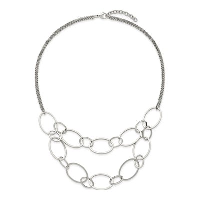 Chisel Stainless Steel Oval Link 19in Necklace – view 5