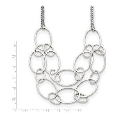 Chisel Stainless Steel Oval Link 19in Necklace – view 6