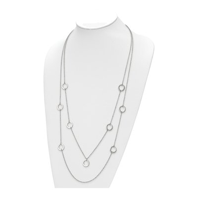 Stainless Steel Circles Necklace – view 3