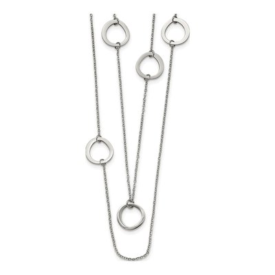 Stainless Steel Circles Necklace
