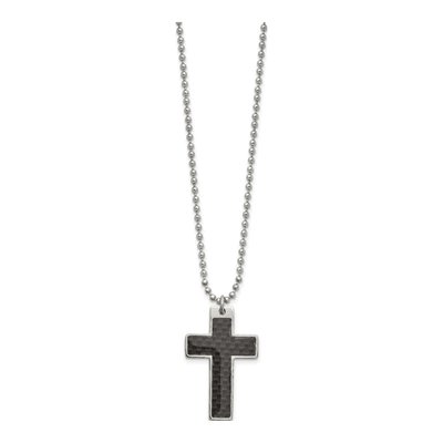 Stainless Steel Cross Pendant Necklace – view 4
