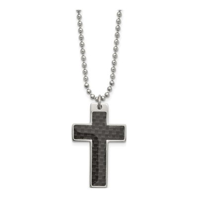 Stainless Steel Cross Pendant Necklace