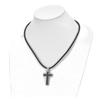 Stainless Steel Cross Pendant Necklace – view 5