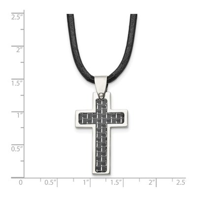 Stainless Steel Cross Pendant Necklace – view 6