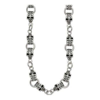 Stainless Steel Skull Necklace – view 4