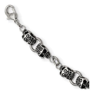 Stainless Steel Skull Necklace – view 5
