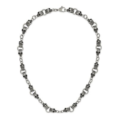 Stainless Steel Skull Necklace – view 7