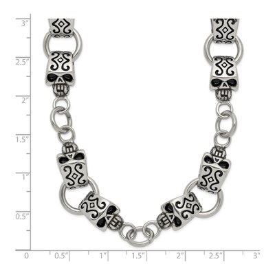 Stainless Steel Skull Necklace – view 8