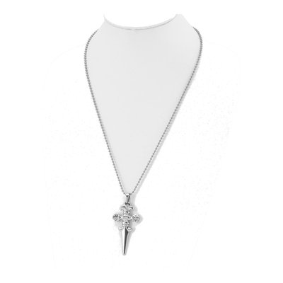 Stainless Steel Dagger Pendant Necklace – view 5