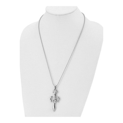 Stainless Steel Dagger Pendant Necklace – view 5