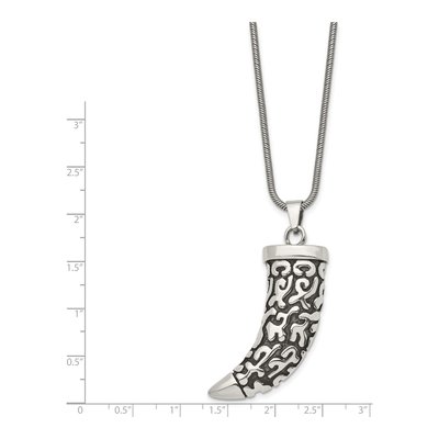 Stainless Steel Claw Pendant Necklace – view 4