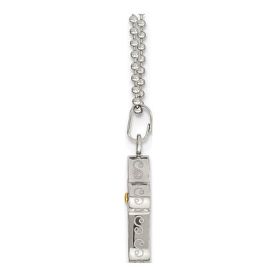 Stainless Steel Black Cross Pendant Necklace – view 7
