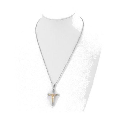 Stainless Steel Crucifix Pendant Necklace – view 5