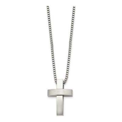 Stainless Steel Cross Pendant Necklace – view 5