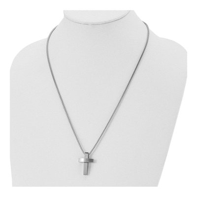 Stainless Steel Cross Pendant Necklace – view 6