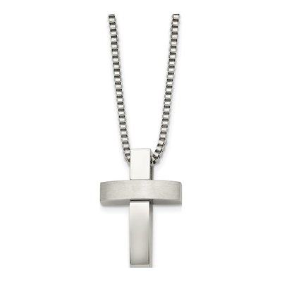 Stainless Steel Cross Pendant Necklace