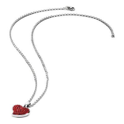 Stainless Steel Crystal Heart Pendant Necklace – view 7