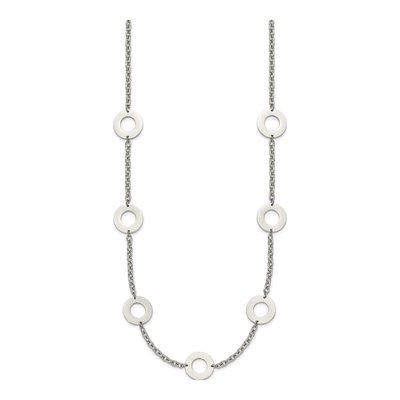 Stainless Steel Circles Necklace – view 5