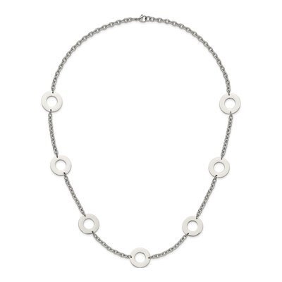 Stainless Steel Circles Necklace – view 8