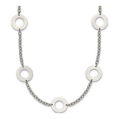 Stainless Steel Circles Necklace