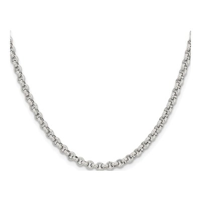 Stainless Steel 3.9mm Rolo Chain – view 3