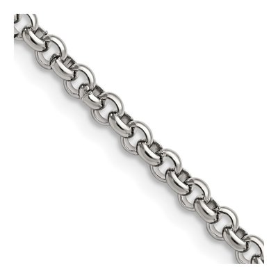 Stainless Steel 3.9mm Rolo Chain