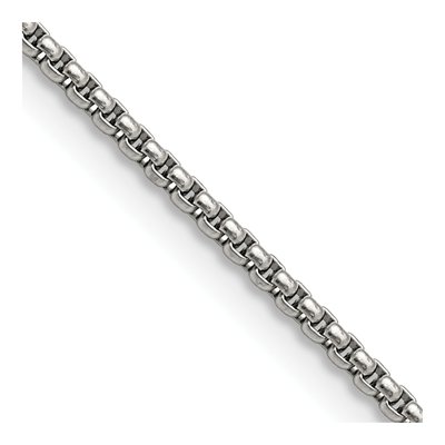 Stainless Steel 2.2mm Box Chain