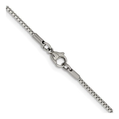 Stainless Steel 1.5mm Box Chain – view 4