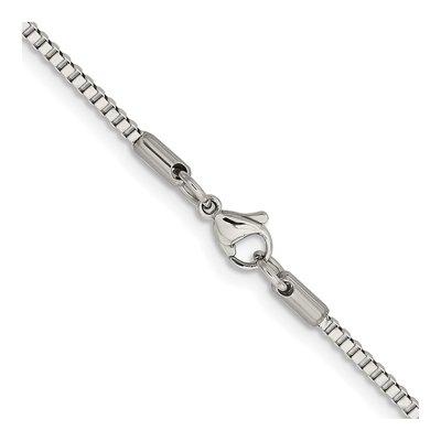 Stainless Steel 2mm Box Chain – view 4