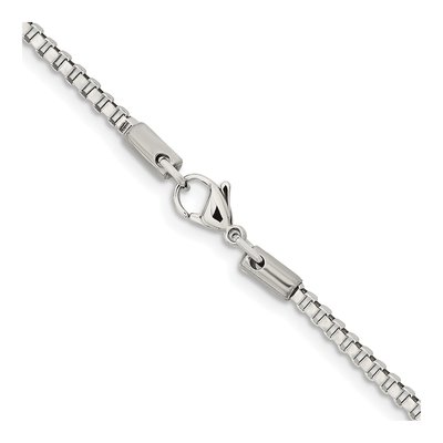 Stainless Steel 2.4mm Box Chain – view 4