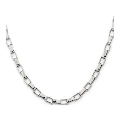 Men's Stainless Steel 4.8mm Square Box Chain – view 3