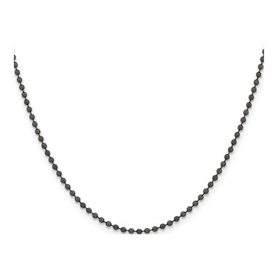 Black Stainless Steel 2mm Ball Bead Chain – view 3