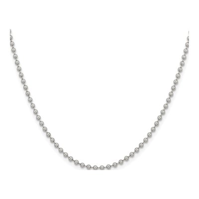 Stainless Steel 2.4mm Ball Bead Chain – view 3