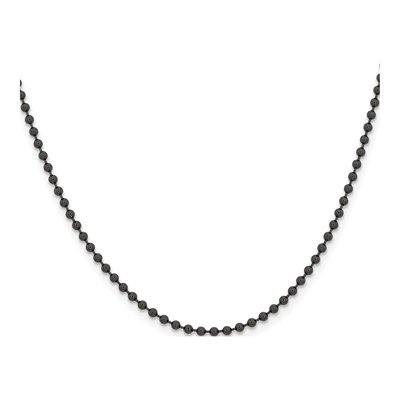 Black Stainless Steel 2.4mm Ball Bead Chain – view 3