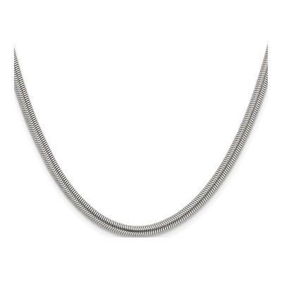 Stainless Steel 4.2mm Flat Snake Chain – view 3