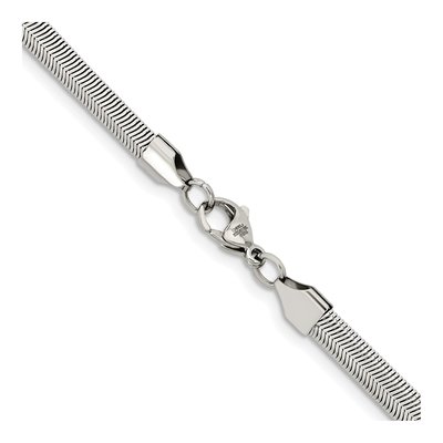 Stainless Steel 6.2mm Flat Snake Chain – view 4