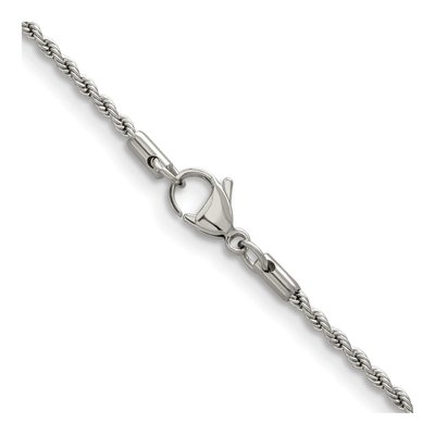Stainless Steel 2.4mm Rope Chain – view 4